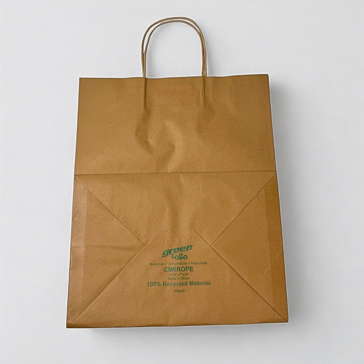 CM6 - 10.25" Kraft Handle Bag