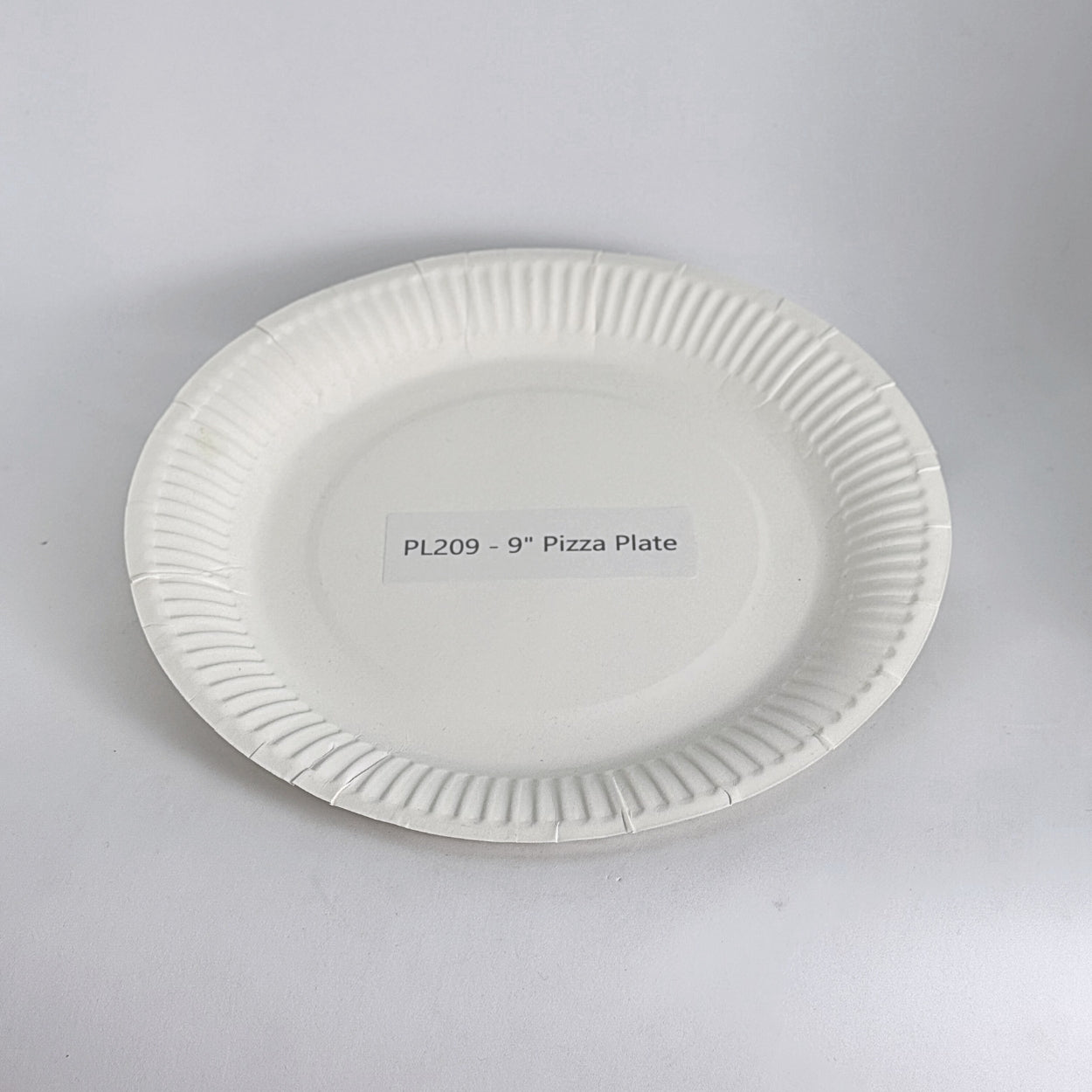 9" White Pizza Plate