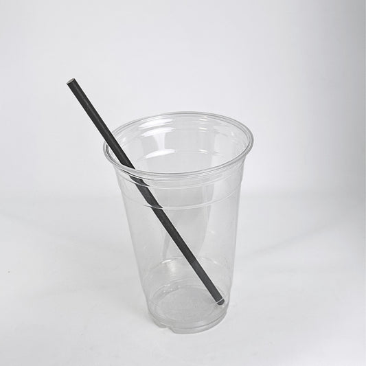 5.75" Black Paper Straw