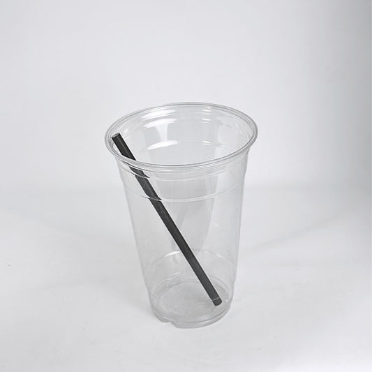7.75" Black Paper Straw