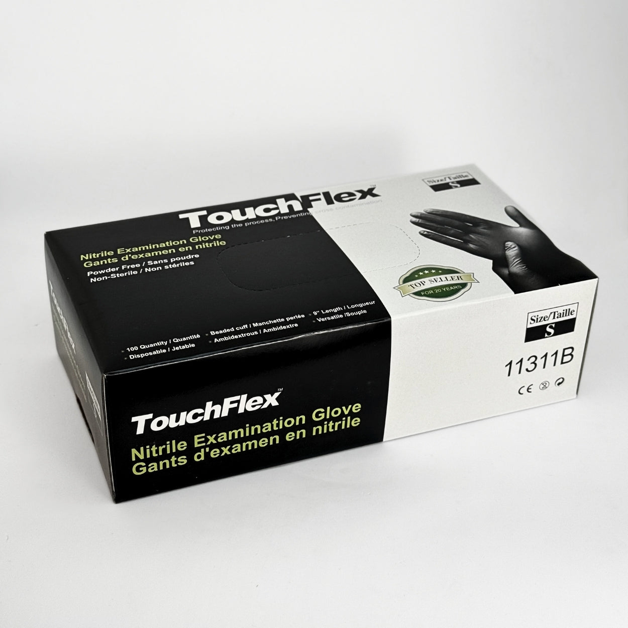 Large Black Nitrile Gloves