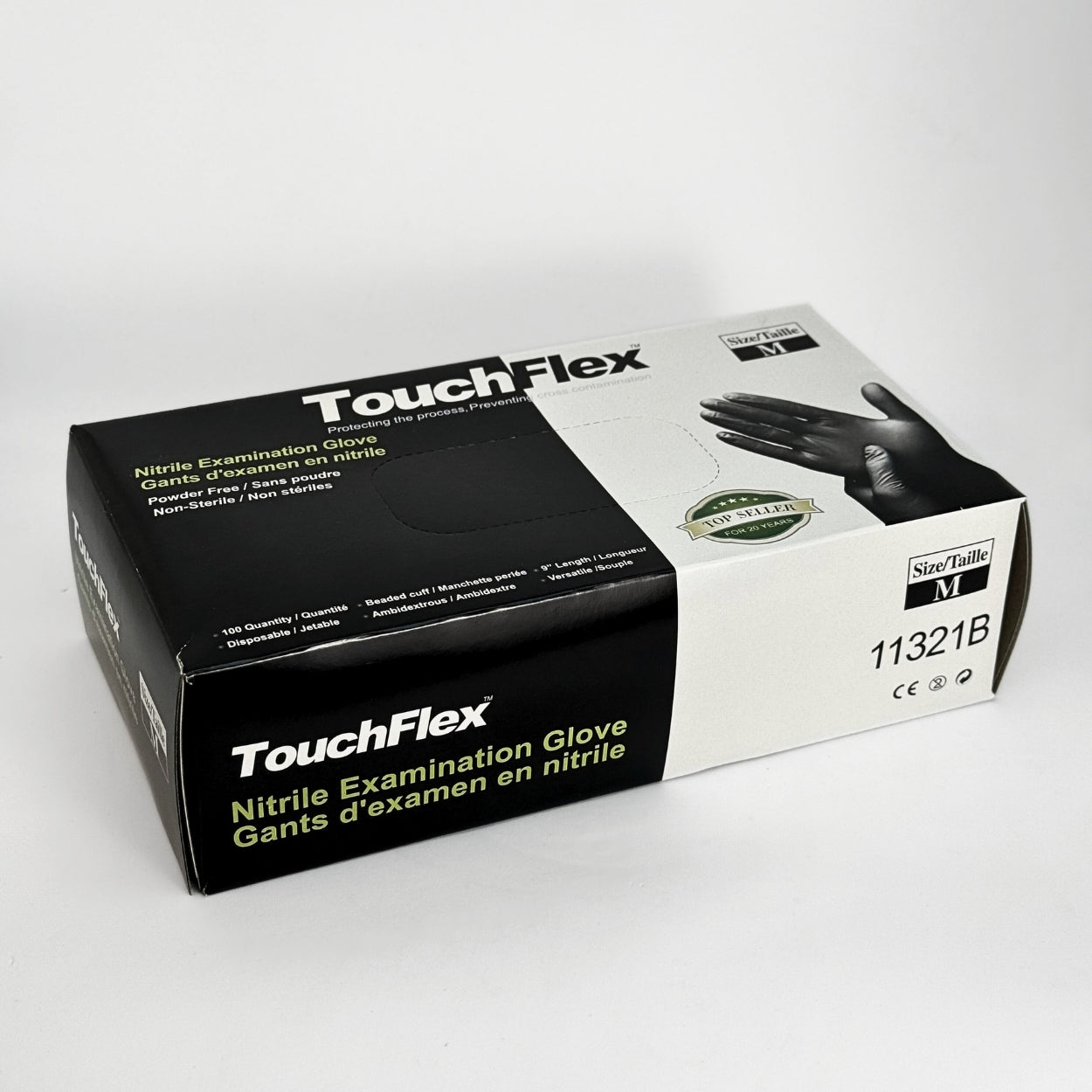 Large Black Nitrile Gloves