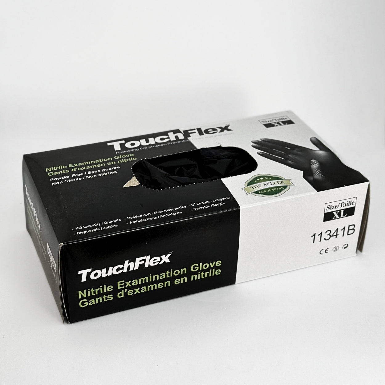 Large Black Nitrile Gloves