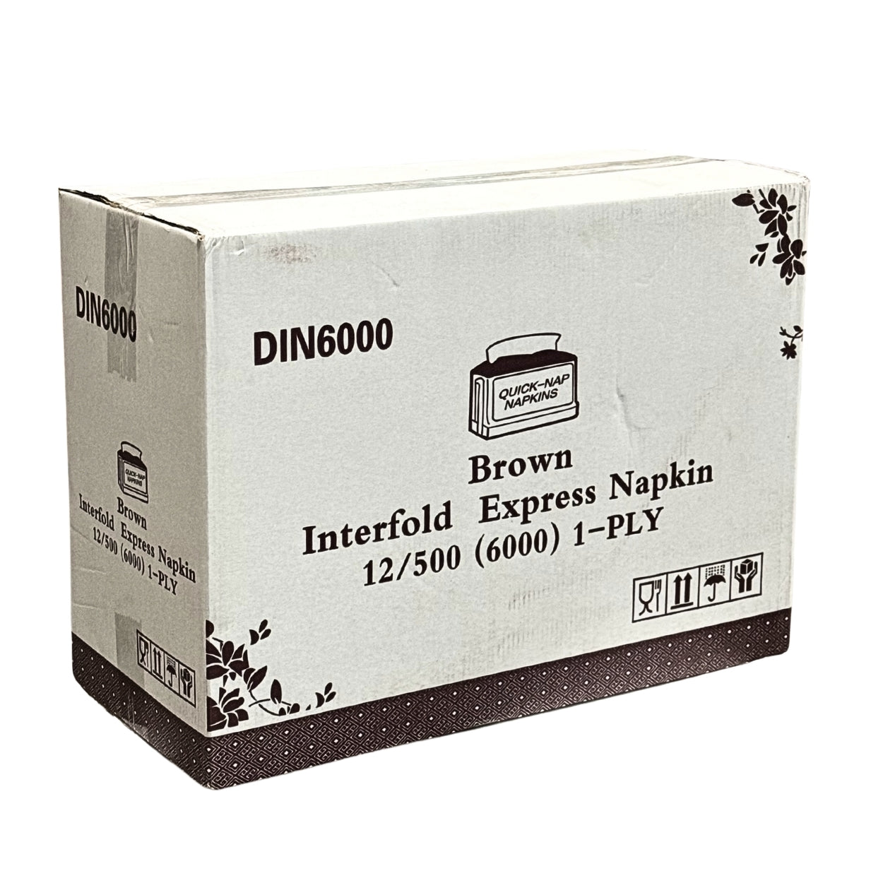 DIN6000B - Brown Interfold Napkin