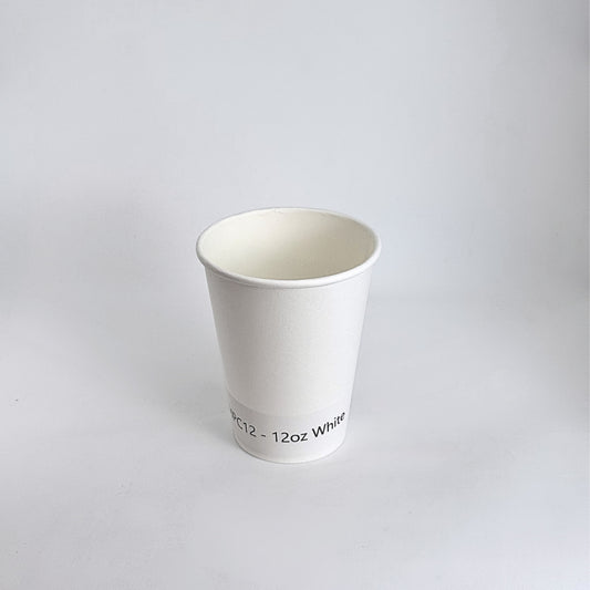 12oz White Paper Cup