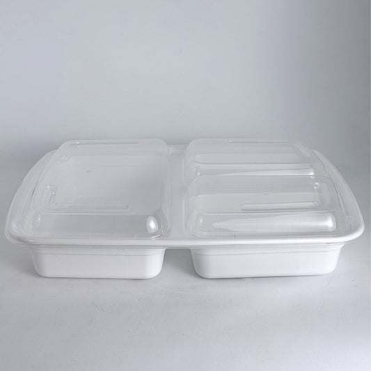 JF339 - 39oz 3 Comp Rect. w/ Lid