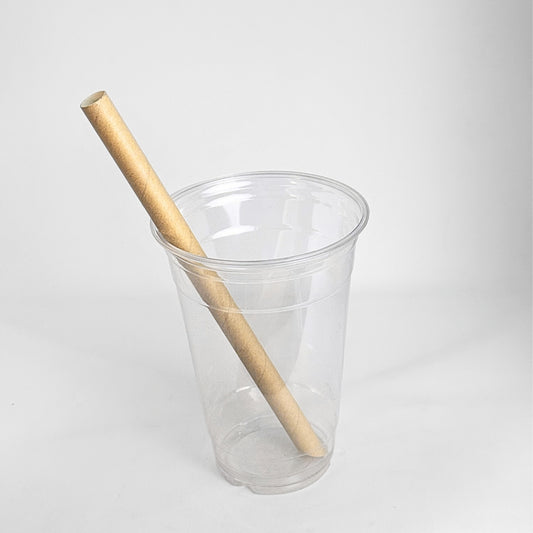 Large Straw - Kraft 12mm Wrapped