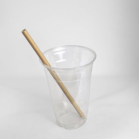 Medium Straw - Kraft 8mm Wrapped