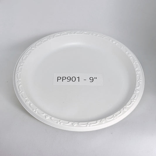 9" White PP Plate